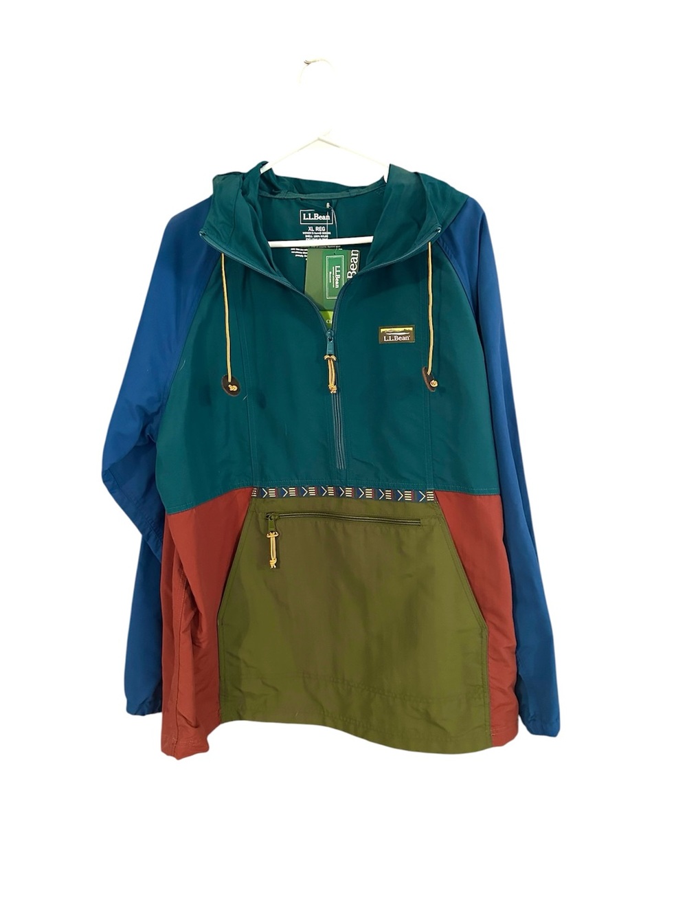 L.L. Bean Mountain Classic Anorak Women’s XL  NWT Pullover Outdoor Windbreaker